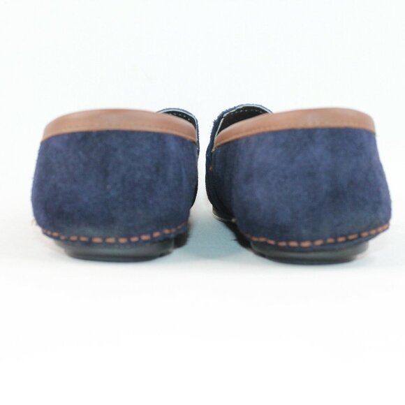 Gerpa Mens Sz 11.5M Navy Blue Leather Suede Buckle Slide On Driving Loafers Shoe - Picture 8 of 12